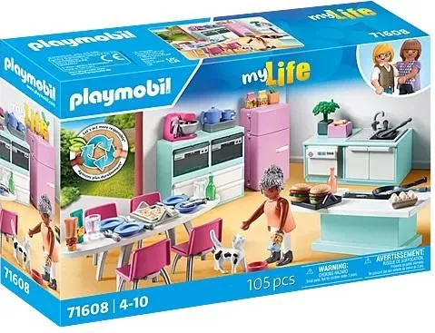 Playmobil Μοντέρνα Κουζίνα με Τραπεζαρία #71608 για 4+ Ετών