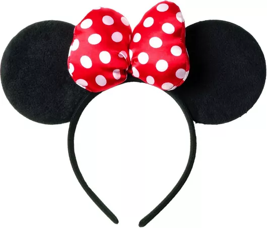 Αποκριάτικο Αξεσουάρ Fun Fashion Στέκα Ποντικίνας με Πουά Φιόγκο