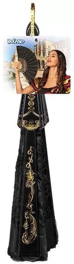 Αποκριάτικο Αξεσουάρ Clown Republic Βεντάλια με Λεπτομέρειες 25cm