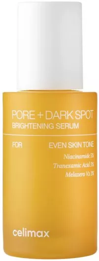 Celimax Pore + Dark Spot Brightening Καταπραϋντικό & Ενυδατικό Serum Προσώπου με Νιασιναμίδη & Υαλουρονικό Οξύ για Λάμψη & Σύσφιξη 30ml