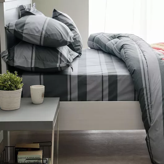 Μαξιλαροθήκη Charalambidis Textiles Σκωτία Βαμβάκι & Πολυεστέρας 70x50cm Κόκκινο/Ροζ