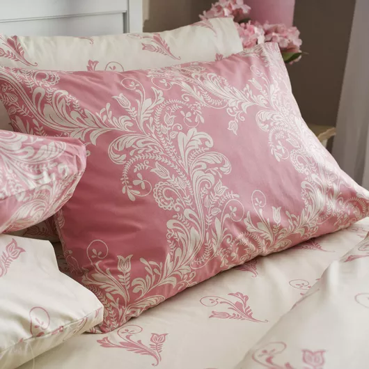 Μαξιλαροθήκη Charalambidis Textiles Δαντέλα Βαμβάκι & Πολυεστέρας 70x50cm Ροζ