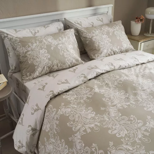 Μαξιλαροθήκη Charalambidis Textiles Δαντέλα Βαμβάκι & Πολυεστέρας 70x50cm Μπεζ