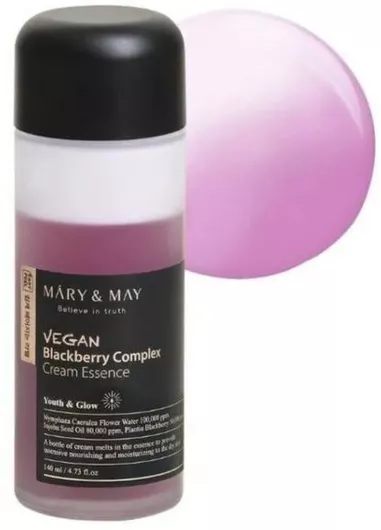 Κρέμα Προσώπου Mary & May Vegan Blackberry Complex Essence Διφασικό Essence για Βαθιά Ενυδάτωση 140ml