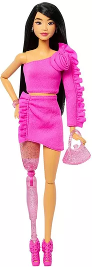 Barbie Mattel Κούκλα Deluxe Fashionistas Μελαχρινή για 4+ Ετών