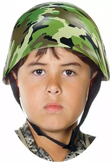 Αποκριάτικο Αξεσουάρ Τσα-Φαλ Καπέλο Κράνος Φαντάρου 