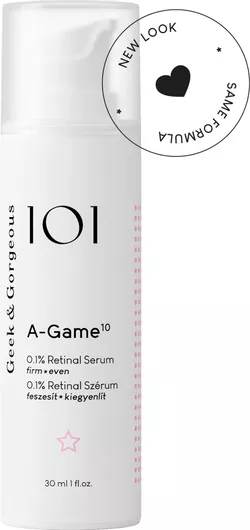 Serum Προσώπου Geek & Gorgeous 101 A-Game 10 0.1% Retinal Αντιγηραντικό με Ρετινάλη & Ρετινόλη 30ml