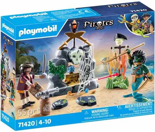 Playmobil Pirates Treasure Ηunt Πειρατές & Κυνήγι Θησαυρού για 4+Ετών #71420