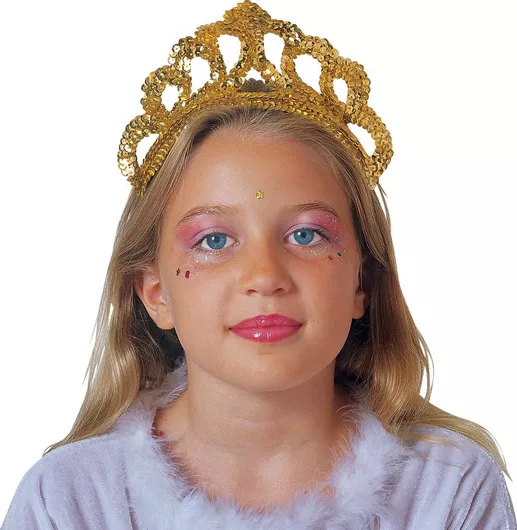 Αποκριάτικο Αξεσουάρ Clown Republic Τιάρα Πριγκίπισσας με Πούλιας Χρυσο