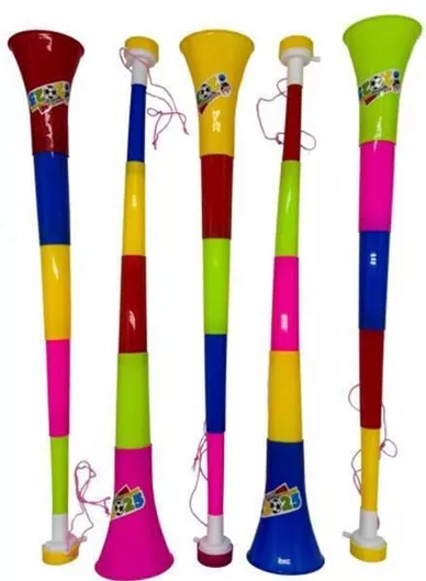 Αποκριάτικο Αξεσουάρ Maskarata Κόρνα Μεγάλη Αναδιπλούμενη Πολύχρωμο