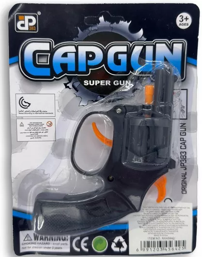 Αποκριάτικο Αξεσουάρ Maskarata Πιστόλι 8Σφαιρο Αστυνόμου σε Καρτέλα