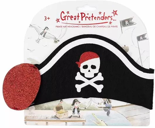 Παιδικό Αποκριάτικό Καπέλο Great Pretenders Πειρατή με Κάλυμμα Ματιού 