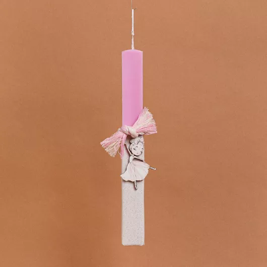 Πασχαλινή Λαμπάδα Beauty Home Μπαλαρίνα Πλακέ Ροζ
