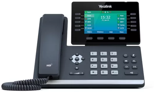 Τηλέφωνο IP Yealink SIP-T54W Ενσύρματο 16 Γραμμών Μαύρο