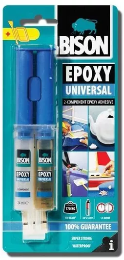 Εποξική Κόλλα Bison Universal Μετάλλων 2 Συστατικών 24ml
