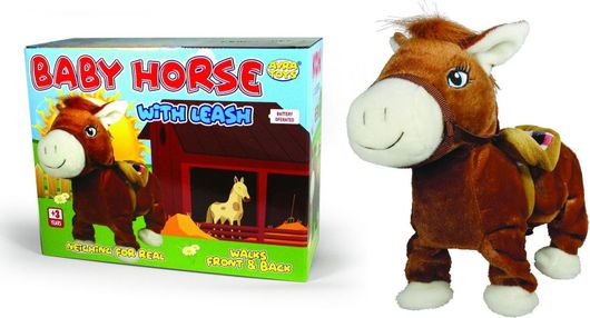 Αλογάκι μπαταρίας με μουσική, χειριστήριο, χορεύει & περπατάει, 36εκ. 010997 ιδανικό για μικρά παιδιά