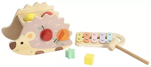 Μουσικό Παιχνίδι Ξυλόφωνο Classic World Σκαντζόχοιρος με Μπάλες 22.9x11.8x15cm 