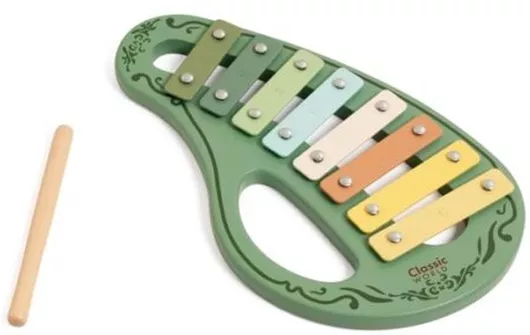 Μουσικό Παιχνίδι Ξυλόφωνο Classic World 31x17.7x2.5cm Πράσινο