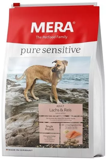 Ξηρά Τροφή Meradog Pure Sensitive Adult 4kg για Ενήλικους Σκύλους Όλων των Φυλών με Σολομό & Ρύζι 