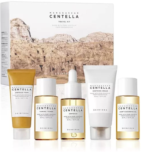 Skin1004 Madagascar Centella Travel Kit Σετ Περιποίησης για Ενυδάτωση & Λάμψη 6τμχ