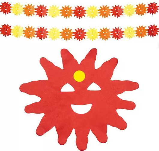 Αποκριάτικο Αξεσουάρ Clown Γιρλάντα Ήλιος 4m 