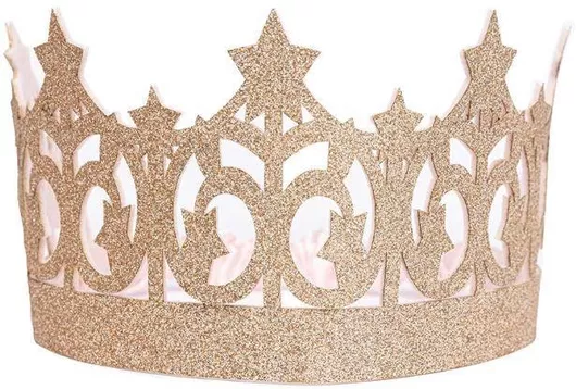 Αποκριάτικο Αξεσουάρ Great Pretenders Great Pretenders Κορώνα Χρυσή με Γκλίτερ 