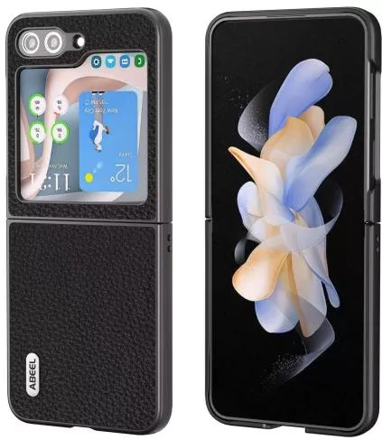 Θήκη Κινητού Back Cover για Samsung Galaxy Z Flip6 Δέρμα Μαύρο