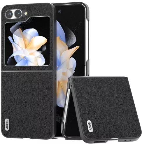 Θήκη Κινητού Back Cover για Samsung Galaxy Z Flip6 Δέρμα Μαύρο