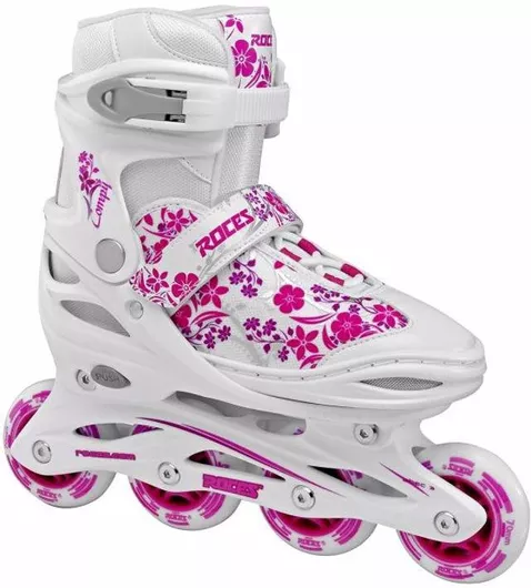 Rollers Roces Compy 8.0 Girl Αυξομειούμενα No 38-41 Inline Λευκό/Φούξια