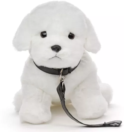 Λούτρινο Uni Toys Σκύλος Malteser με Λουράκι 26cm για 3+ Ετών 