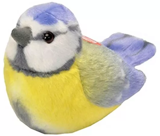 Λούτρινο Wild Republic Γαλαζοπαπαδίτσα Blue Tit με Ήχο 13cm για 3+ Ετών 