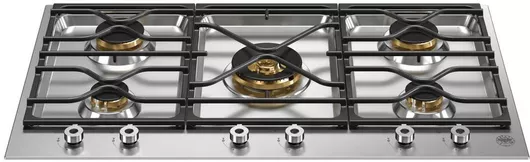 Εστία Κουζίνας Bertazzoni PM36 5 00 X Υγραερίου Αυτόνομη Inox 89x52cm Ασημί