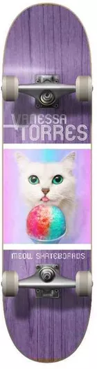 Complete Skateboard Meow Vanessa Torres Furreal 7.75" Multi