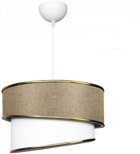 GloboStar Cyclop Κρεμαστό Φωτιστικό Μπεζ με Ντουί E27 30x30x70εκ.