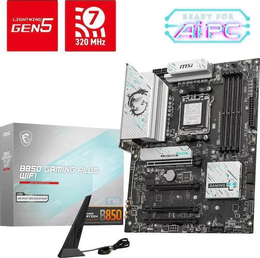 Μητρική Κάρτα MSI B850 GAMING PLUS WIFI ATX με AMD AM5 Socket