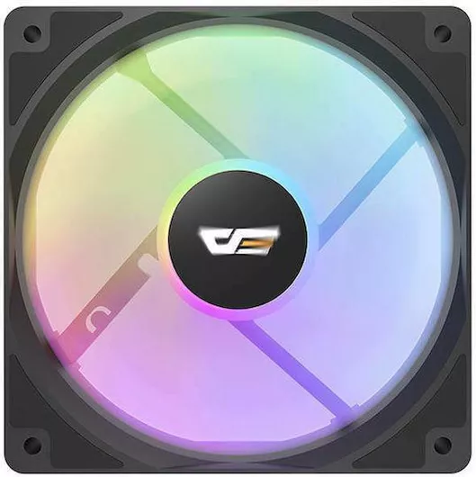 Case Fan Darkflash CL12 120mm με RGB Φωτισμό & Σύνδεση 4-Pin Molex Μαύρο