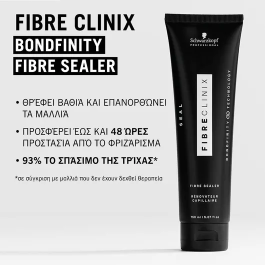 Schwarzkopf Clinix Fibre Sealer Μάσκα Μαλλιών για Επανόρθωση 150ml