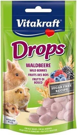 Λιχουδιά Vitakraft για Χάμστερ με Φρούτα Drops Wildberry 75gr