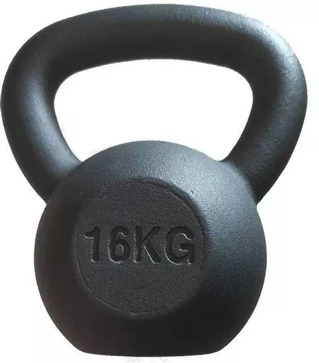 Kettlebell Black Matt 16kg Optimum Sport Cx-Db602-16