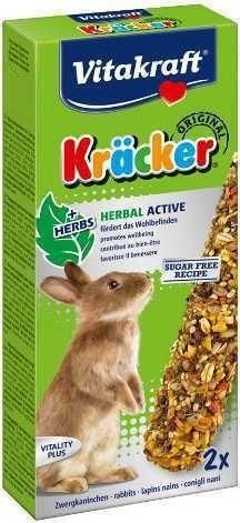 Λιχουδιά Vitakraft για Κουνέλι με Βότανα Kracker Herbal Active 112gr 2τμχ