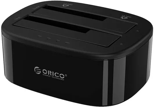 Docking Station Orico για 2 Σκληρούς Δίσκους SATA 2.5" / 3.5" με Σύνδεση USB-C (6228US3-C-EU-BK-BPIP)