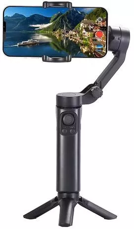 Gimbal Κινητού F5plus Τρίποδο Bluetooth Μαύρο