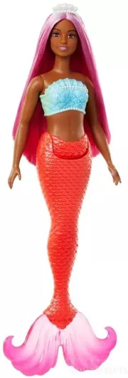 Barbie Mattel Κούκλα Dreamtopia Γοργόνα Πορτοκαλί για 3+ Ετών