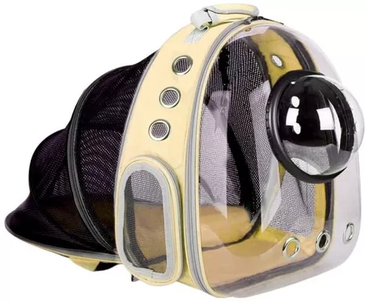 Τσάντα Μεταφοράς Γάτας Tradesor 76x42x29cm Κίτρινο