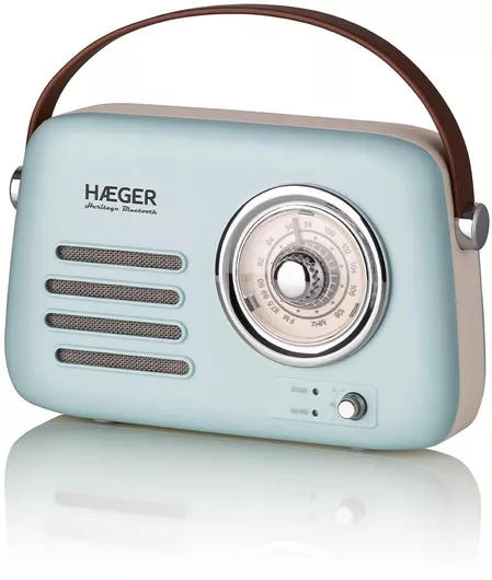 Haeger RB-BLU.002A Pάδιο Retro Bluetooth Γαλάζιο
