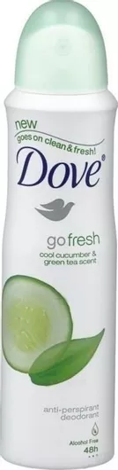 Dove Go Fresh Cool Cucumber + Green Tea Αποσμητικό 48h σε Spray 150ml
