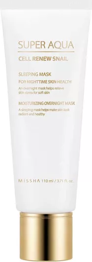 Missha Super Aqua Cell Renew Snail Μάσκα Προσώπου για Αντιγήρανση Νύχτας 110ml