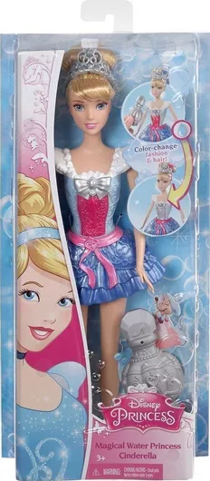 Κούκλα Mattel Princess Bath Σταχτοπούτα για 3+ Ετών