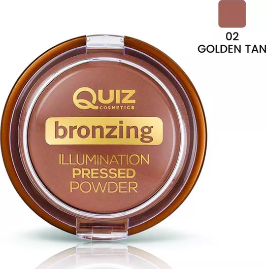 Bronzer Quiz Bronzing Illumination Pressed Powder 02 Golden Tan 12gr