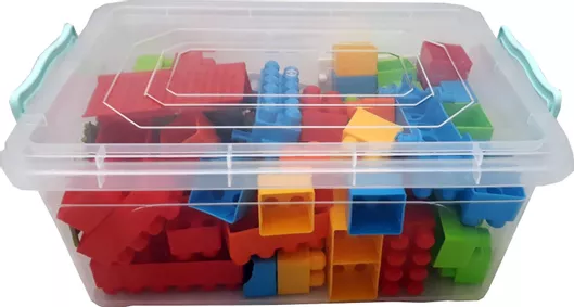 Τουβλάκια Argy Toys Πολύχρωμο σε Κουτί Αποθήκευσης για 3+ Ετών Σετ 104τμχ